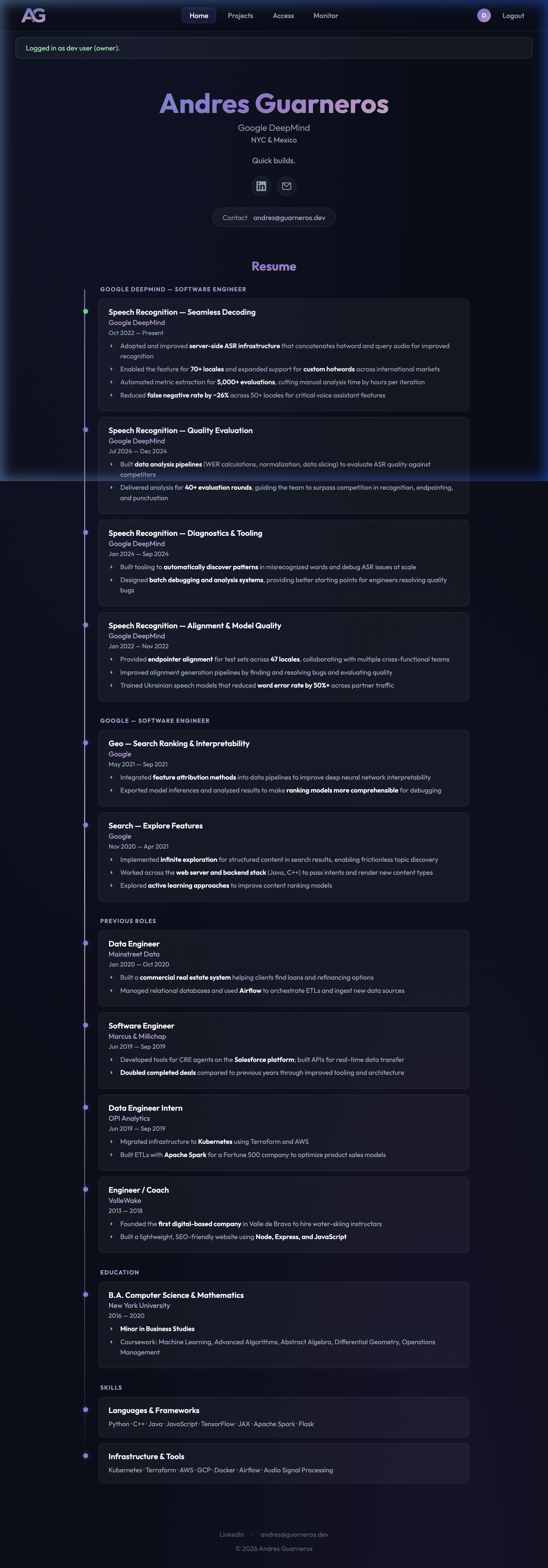 Career Timeline Preview